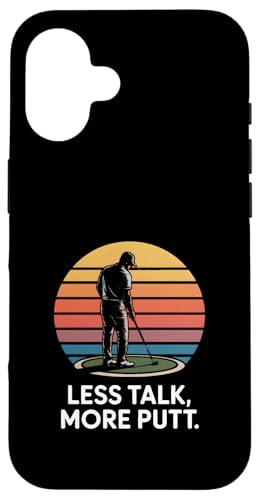 �~�j�S���t Less Talk More Putt Retro �X�}�z�P�[�X iPhone 16 �p