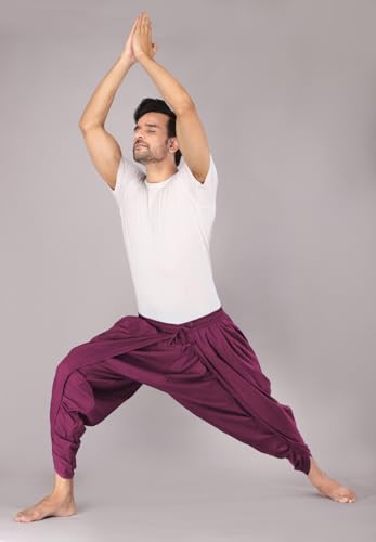 Image of Urali Men's Solid 100% Cotton Dhoti Pants - D100A