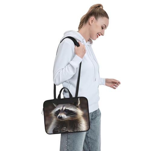 Maletín raccoon para laptop 15.6 pulgadas unisex miniatura 7