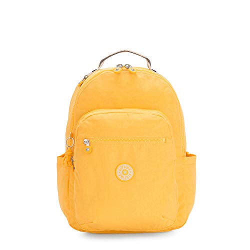 Kipling Women's Seoul Laptop Backpack, vivid yellow, One Size