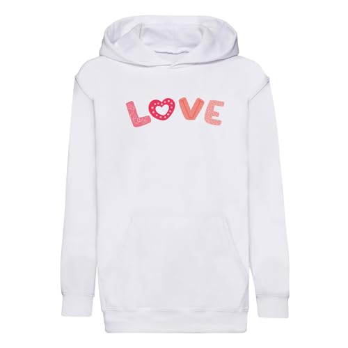 Sweat à capuche enfant Love de qualité premium avec motif mignon imprimé