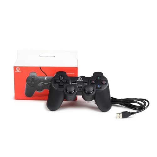 Image of KiTech USB Wired Gaming Controller, PC Gamepad, Black