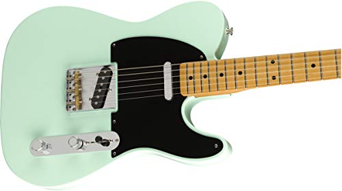 Fender Vintera ’50s Telecaster Modified Touche en érable Vert surf - Les Beatles, Paul McCartney, John Lennon, RIngo Starr, George Harrison Fender Vintera '50s Telecaster Modified Touche en érable Vert surf – Image 5