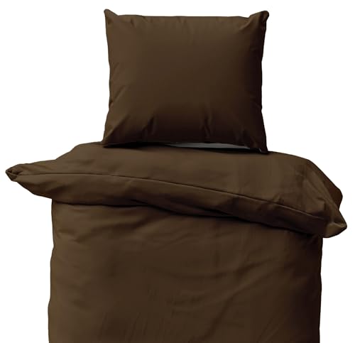 Leonado Vicenti Bettwäsche Baumwolle 155x200 Einfarbig Uni Premium...
