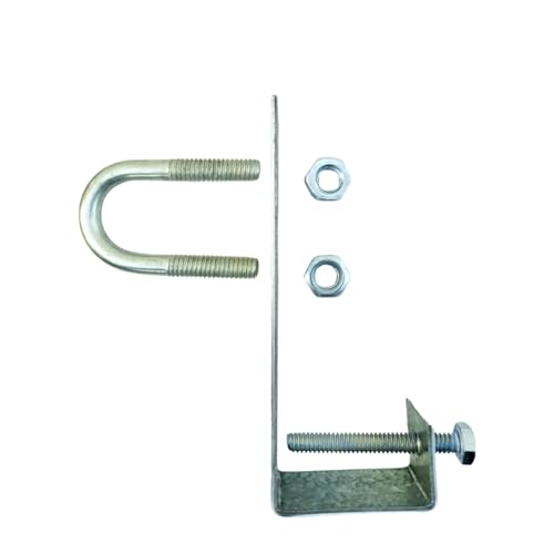 Image of Solar Panel Cleaning Sprinkler and Adjustable Hanger Clamps L Type 1 /2 Size | Universal Fit Brackets & Water Spray System for All Solar Panels (20 PCS Combo)