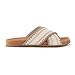 The Sak Penelope Slide Sandal - Women's Flat Fashion Slides with Soft Cushion Sole -Hand Crochet Slip On Sandals for Everyday
