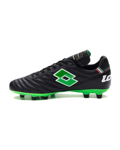  Lotto Stadio OG II FG, Scarpe da Calcio, Black, Taglia 9 US (42 EU)