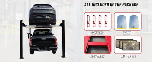 Hydraulic car lift garage