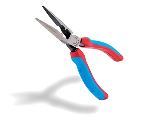 Image of CHANNELLOCK 326CB 6-inch CODE BLUE XLT Combination Long Nose Pliers with Cutter, Made in USA, Forged High Carbon Steel