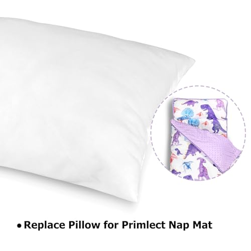 Image of PRIMLECT Nap Mat Pillow Insert Replacement, Soft and Fluffy, Fits Toddler Sleeping Bags, 21 x 10 Inches, for Boys and Girls in Daycare, Preschool, Kindergarten