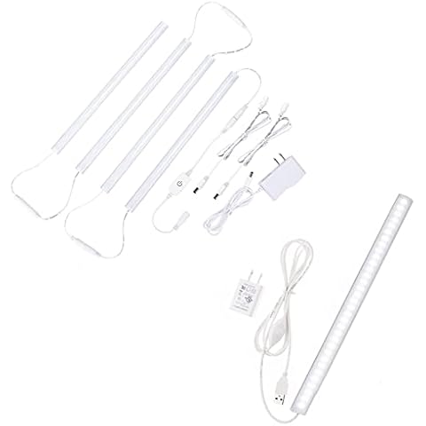JUSJUBR 1pcs Under Cabinet Light Bar + 4pcs Under Cabinet Light kit, Under Cabinet Lighting Cover