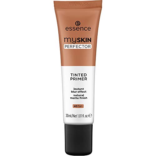 Essence | My Skin Perfector Tinted Primer | Instant Blur Effect & Natural Matte Finish | Vegan, Paraben Free, Oil Free | Cruelty Free | (40 | Tan) #TOP24