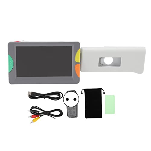 Lente D'ingrandimento Digitale da 4,3 Pollici, Lente D'ingrandimento Portatile con Zoom 2X‑32X con 26 Modalità Colore, Ausilio Visivo Elettronico con Impugnatura Pieghevole per Ipovedenti,(#2)