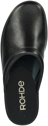 Rohde Men Lekeberg Open Back Slippers, Black, 9.5 UK | Image 5
