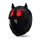 Uchoose Motorcycle Helmet Covers are Suitable for Most Full Face Helmets, Cross Section Helmets, Christmas Hats, Fun Riding Gear and Gifts (Black Demon)