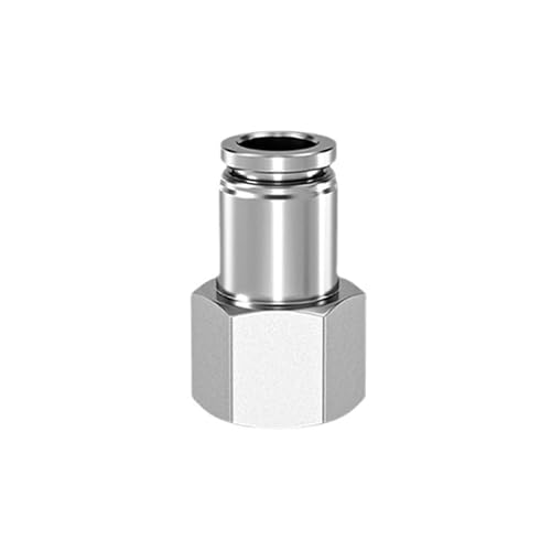 304 Stainless Steel Pneumatic Hose Fitting PC PCF PL Air Tube Connector 1/8 1/4 3/8 1/2 BSP Quick Release Pipe Fittings(12-03 (12mm-3l8),PCF)