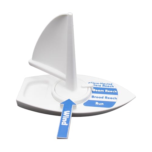 Matter Shaping Engineering Model Sailboat with a Self-Trimming Sail - Educational Sailboat Trainer for Learning Sailing Basics
