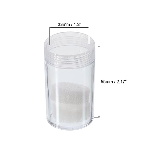PATIKIL tubos para monedas 55mm, pack de 5 con caja miniatura 2