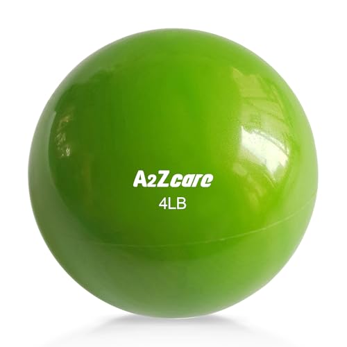 A2ZCARE Toning Ball – Weighted Toning Exercise Ball – Soft Weighted Medicine Ball for Pilates, Yoga, Physical Therapy and Fitness