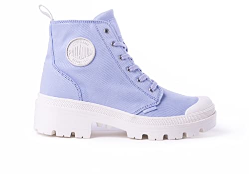 Image of Palladium Women's Pallabase Twill Boot, Xenon Blue, 10 M