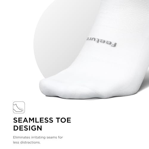 Feetures High Performance Max Cushion Quarter Tall Sock for Women & Men - Moisture-Wicking Athletic Socks4