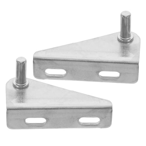 jojofuny 2 Piezas Eje de la puerta del congelador estante de almacenamiento estante de la joyería accesorios de vacío puerta de congelador piezas de refrigerador bisagras de muebles Silver
