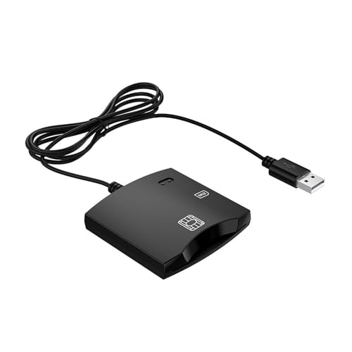 Lector de tarjetas CAC, lector de tarjetas de crédito Plug and Play, suministros electrónicos portátiles, accesorios de computadora, para el hogar, el lugar de trabajo