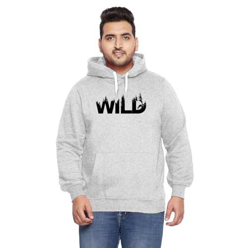Image of West Gate Clothing Plus Size 100% Cotton Men's Hoodie | Casual Mens Hoodies Suitable for Trip and Gym | 3XL,4XL,5XL Size Hoodie's /Sweatshirt | Wild Printed Hood