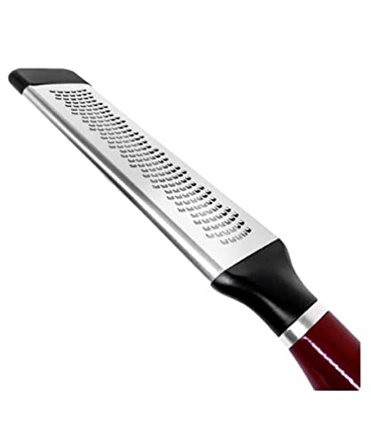 KitchenAid Rallador de Queso Fino de Doble Dirección de Acero Inoxidable, Rojo