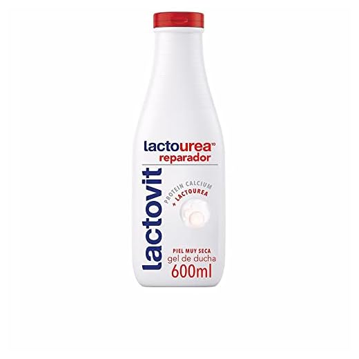 Lactovit - Gel de Ducha Reparador Lactourea, para Pieles Secas y Extra Secas - 600ml
