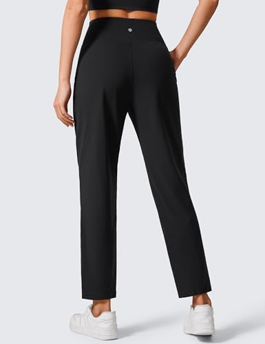 CRZ YOGA Butterlift Ankle Casual Yoga Pants for Women 7/8 Tapered Front Pleated for Lounge Travel with Pockets2