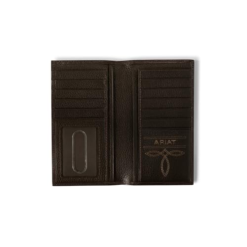 ARIAT Men's Brindled Calf Hair Leather Rodeo Wallet2