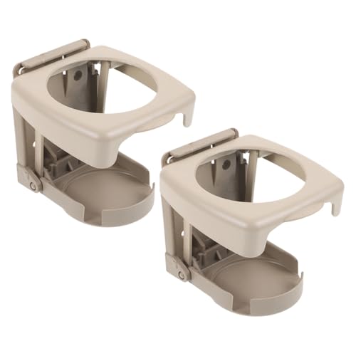 Portavasos plegable universal para auto beige