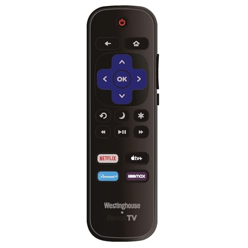 Replacement Remote Control Compatible with All Westinghouse Roku TV Smart TVs Not for Roku Stick and Roku Box(Netflix/Apple TV+ / Paramount+ / HBO Max)