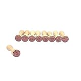 9 hübsche Frau Wundervoll Lehrerstempel bzw. Motivstempel aus Holz (ohne Stempelkissen) mit je 1,5 cm Durchmesser