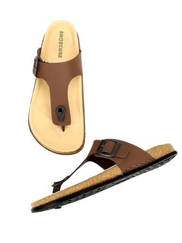 Image of Men V-Shape Thong Slippers | Casual Flip-Flops | Slippers for Men | Lightweight Rubber Sandals | Comfortable Anti-Slip Footwear