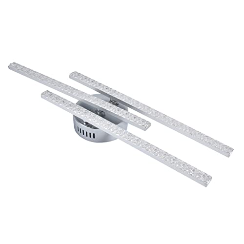Akozon 3 Strisce LED Soffitto, 3 Strisce LED Lampada da Soffitto Moderna Lampada da Soffitto Soggiorno Camera da Letto Decorazione AC85265V (WHITE)