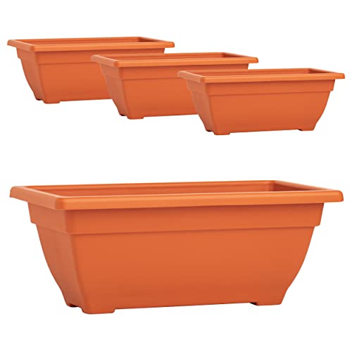 BackyardBounty Standing Planters 16 Inch 4 Pack