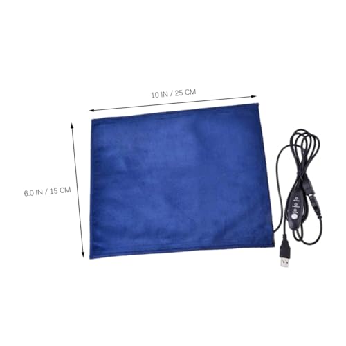 Manta eléctrica USB para mascotas ORFOFE azul 25x15 cm miniatura 6