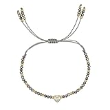 Agriajun Valentines Day Handmade Boho Star Friendship Beaded Strand Bracelets for Women Charm Adjustable Couples String Rope Braided Bohemia Gold Beads Bracelet Fashion Jewelry Gift