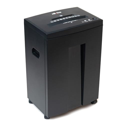Nikita Paper Shredder | Cross-Cut 18-Sheet Heavy-Duty Shredder for Home Office Use | Ultra-Quiet Operation, Easy-Empty Clear Wastebasket, Shreds Credit Cards, Staples & CDs | ETL Certified