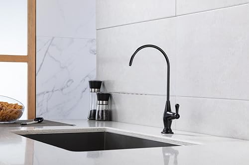 Image of Sink Drinking Water Faucet, Sink Water Filter System, Suitable for Most Reverse Osmosis or Water Filtration Systems,Stainless Steel Reverse Osmosis Faucet for Kitchen Bar, Oil Rubbed Bronze