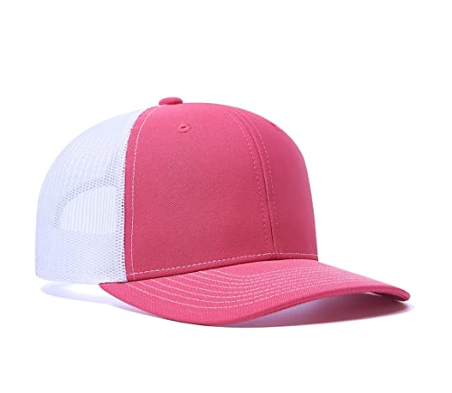 Image of Quanhaigou Trucker Hat - Mesh Snap Back - Unisex Adjustable Baseball Cap - Outdoor Hats for Men Women
