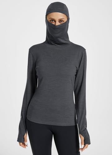 BALEAF-Womens-100-Merino-Wool-Base-Layer-Thermal-Underwear-Insulating-Undershirts-w-Balaclava-Ski-Snowboarding
