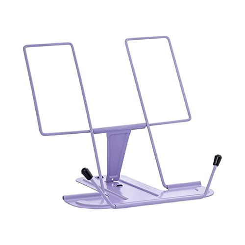 LOVIVER Soporte portátil para Libros de Cocina, reposalibros Plegable, Ligero, Ajustable, de Metal, Soporte para Libros de Recetas para...