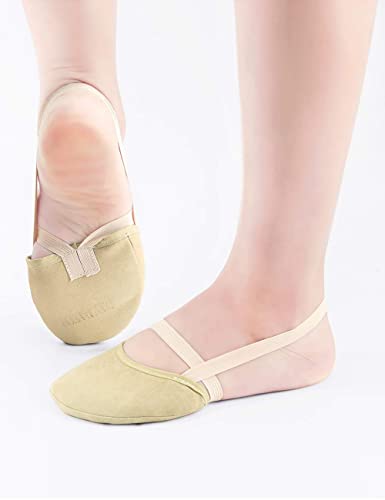Daydance Women Girls Rhythmic Gymnastic Shoes Microfiber Lyrical Half Toe Shoes4