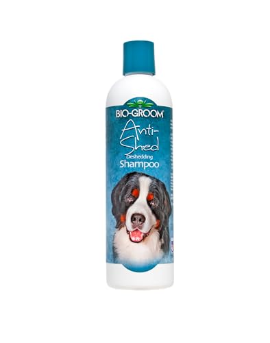 Bio-groom Anit-Shed Deshedding Dog Shampoo Double Coat & Long Hair 12-Ounce