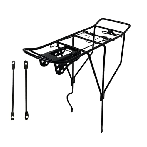 Yiju Bicycle Rear Rack Bike Luggage Carrier Rack Adults Luggage Holder Travel Iron Lightweight Outdoor Riding Rear Bike Seat, Small Holes
