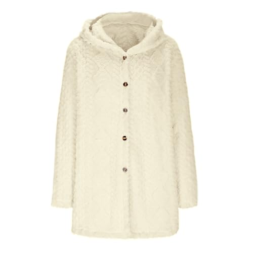 Sherpa Hoodie Women Fuzzy Fleece Jackets Faux Shearling Outerwear Sweater Winter Coat Plush Soft Open Front Cardigan4