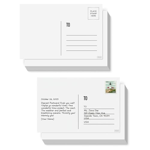 Cartes postales aquarelle anti-gondolement papier 300gsm pour envoi postal réussi